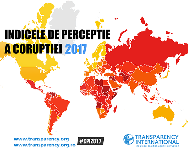 Indicele de Perceptie a Coruptiei 2017 Indicele de Perceptie a Coruptiei 2017